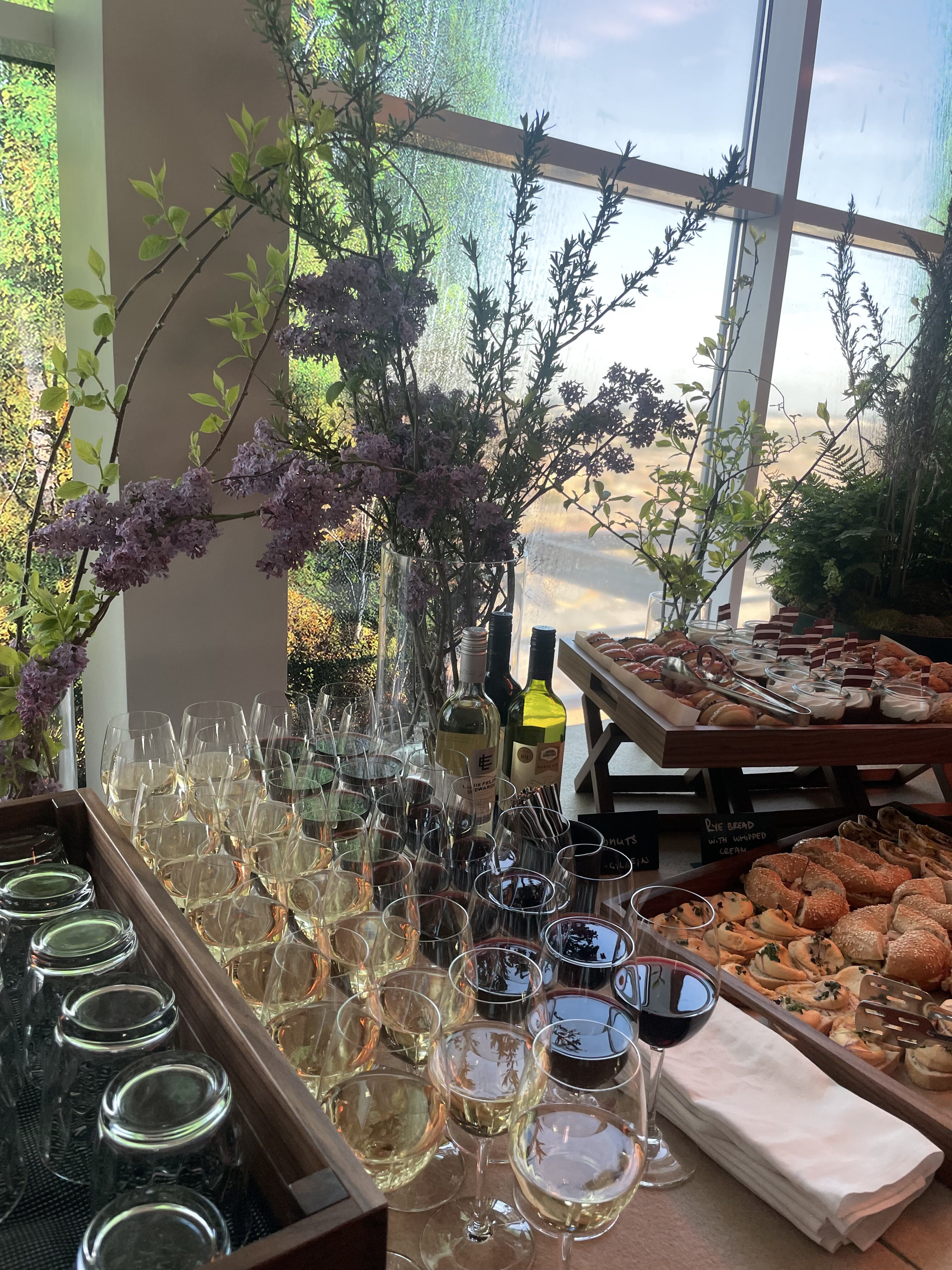 Café Gustave in Paris at golden hour with bustling terrace